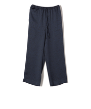 SHIPS Primary Navy Label:〈手洗い可能〉レオパードドロスト パンツ