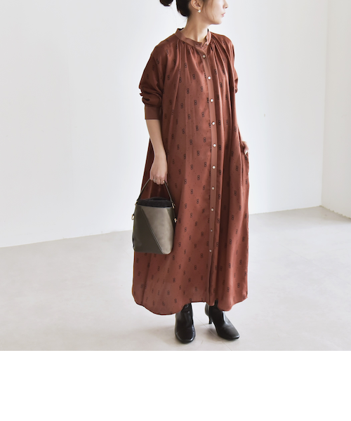 専用購入不可♡vous meme♡ フリル　ロングシャツ　ワンピース　チュニック セール】ヘムフリルチェックロングシャツワンピース（ワンピース