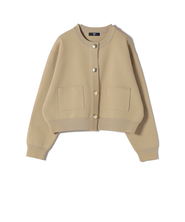 《一部追加・新色予約》SHIPS Colors:〈手洗い可能〉メタルボタン クルーネック カーディガン◆