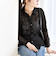 quaranciel:〈手洗い可能〉フラワー レース ストレッチ レギュラーカラー シャツ カットソー