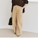quaranciel:〈洗濯機可能〉ポリエステル スエード ワイド パンツ