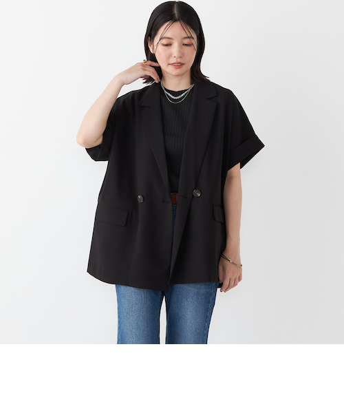 クールでハイセンス♡【DIOR】ショートスリーブ ジャケット SHIPS Colors:〈手洗い可能〉クリスピー ショートスリーブ