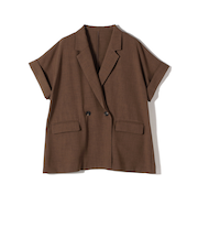 SHIPS Colors:〈手洗い可能〉クリスピー ショートスリーブ ジャケット