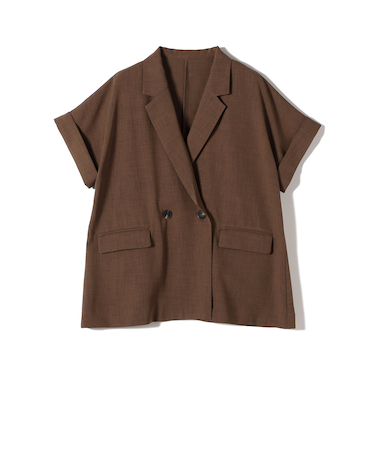 SHIPS Colors:〈手洗い可能〉クリスピー ショートスリーブ ジャケット