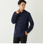 SHIPS Colors:〈洗濯機可能 〉ノーアイロン コーデュロイ ワイドカラー シャツ◇