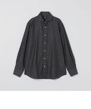 《一部追加・新色予約》SHIPS Colors:デニム ワイドカラー シャツ◆
