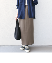 《一部追加・新色予約》SHIPS Colors:〈手洗い可能・UVケア〉テレコ タイトスカート◆