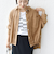〈手洗い可能〉ポリエステル スエード 裾 ドロスト シャツ 羽織
