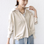 〈手洗い可能〉ポリエステル スエード 裾 ドロスト シャツ 羽織