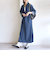 《予約》【WEB限定】〈洗濯機可能〉スキッパー デニム ワンピース