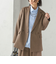 《予約》〈手洗い可能〉ウォッシャブル ウール チェック ダブル ジャケット