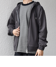 SHIPS any: CLASSY バックタック スウェット ジップ パーカー◇