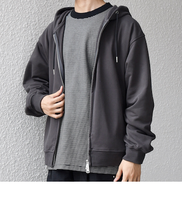 SHIPS any: CLASSY バックタック スウェット ジップ パーカー◇