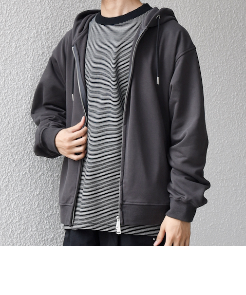SHIPS any: CLASSY バックタック スウェット ジップ パーカー◇