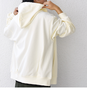 SHIPS any: CLASSY バックタック スウェット ジップ パーカー◇