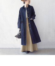 《予約》SHIPS any: ステンカラー Aライン ロング コート