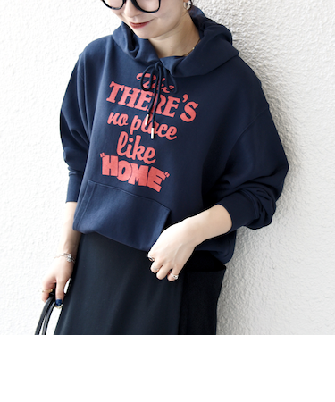《予約》【SHIPS any別注】THE KNiTS:〈洗濯機可能〉ロゴプリント フーディー パーカー