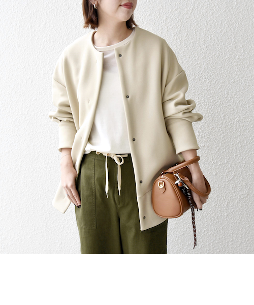 WEB限定】SHIPS any:〈洗濯機可能〉ダンボール コクーン ノーカラー