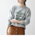 《予約》【SHIPS any別注】THE KNiTS:〈洗濯機可能〉ロゴ プリント スウェット
