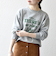 《予約》【SHIPS any別注】THE KNiTS:〈洗濯機可能〉ロゴ プリント スウェット