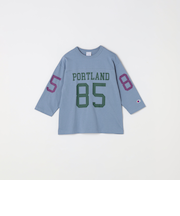 CHAMPION: フットボール プリント Tシャツ<KIDS>