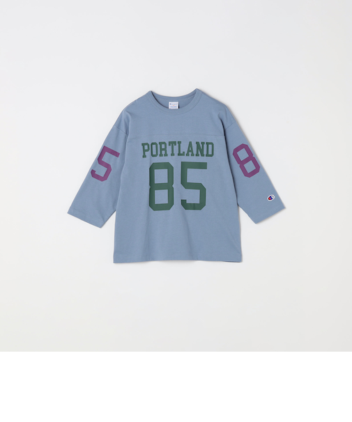 CHAMPION: フットボール プリント Tシャツ<KIDS>