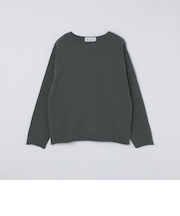 City Ambient Products:〈手洗い可能〉7ゲージ モール ロール クルーネック ニット