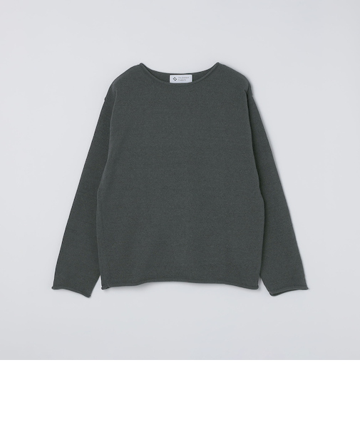 City Ambient Products:〈手洗い可能〉7ゲージ モール ロール クルーネック ニット