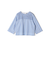 SHIPS Primary Navy Label:SOMELOS ストライプ フリル ブラウス