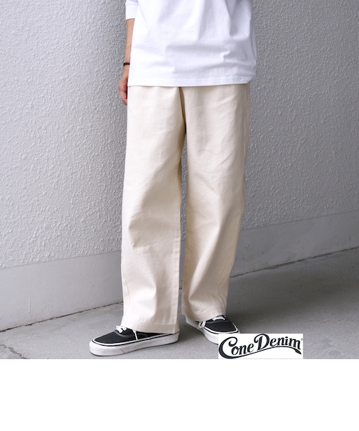 SHIPS any: Cone Denim フリーサイズ キャンバス デニム イージーパンツ◇