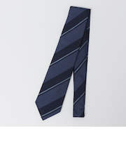 SHIPS: シルク ツイル バスケット ストライプ ネクタイ