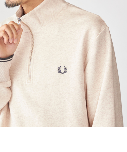 FRED PERRY: ハーフ ジップ スウェット