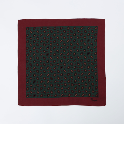 Puccini: シルク マダー ペイズリー チーフ