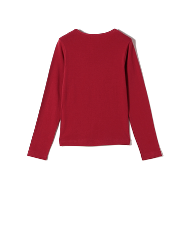 gicipi:バック U ロング スリーブ Tシャツ（CECE）