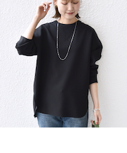 〈手洗い可能〉ガゼット デザイン ジョーゼット カットソー