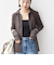 【WEB限定】〈手洗い可能〉ランダムブルーゼ シャツ カーディガン