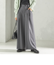 〈手洗い可能〉ソフィー ツイル ストレッチ ポケット デザイン パンツ