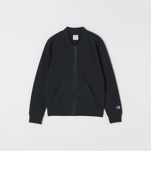 Champion: ワンポイント ロゴ スウェット ジップ ブルゾン<KIDS>