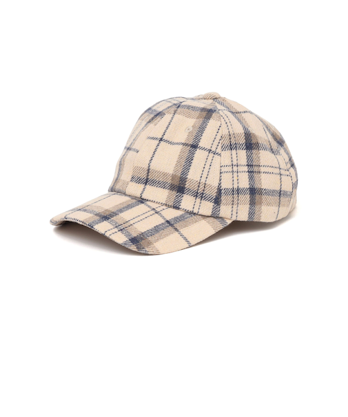 SHIPS any:〈消臭/抗菌〉ウールライク タータンチェック 6パネル キャップ