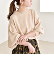 quaranciel:〈手洗い可能〉AQUA カシミヤ ミックス ドルマン ニット 25AW