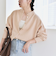 《予約》quaranciel:〈手洗い可能〉AQUA カシミヤ ミックス 2way ハイネック ニット カーディガン