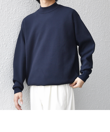 SHIPS any:〈手洗い可能〉RETENTION リラックス モックネック ニット◇