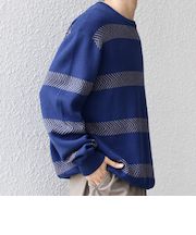 SHIPS any:〈手洗い可能〉コットン カシミヤ スウェットライク ニット 25AW◆