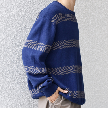 SHIPS any:〈手洗い可能〉コットン カシミヤ スウェットライク ニット 25AW◆