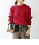 SHIPS any:〈手洗い可能〉コットン カシミヤ スウェットライク ニット 25AW◆
