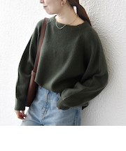 《一部予約》SHIPS any:〈手洗い可能〉AQUA カシミヤ ミックス ハイネック ニット