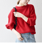 《予約》SHIPS any:〈手洗い可能〉AQUA カシミヤ ミックス ハイネック ニット