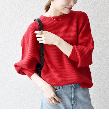 《予約》SHIPS any:〈手洗い可能〉AQUA カシミヤ ミックス ハイネック ニット