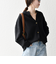 《予約》SHIPS any:〈手洗い可能〉AQUA カシミヤ ミックス スキッパー カーディガン