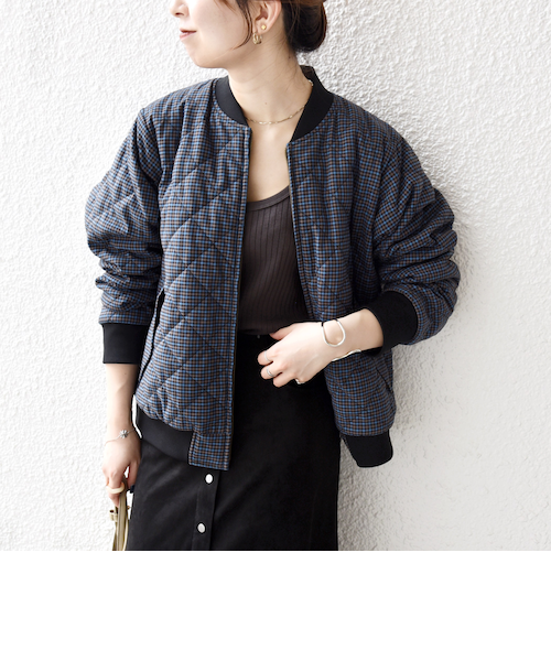 シップス エニィ（SHIPS any）/SHIPS any: キルティング チェック バーシティ ブルゾン SHIPS any: キルティング チェック バーシティ ブルゾン｜シップスの